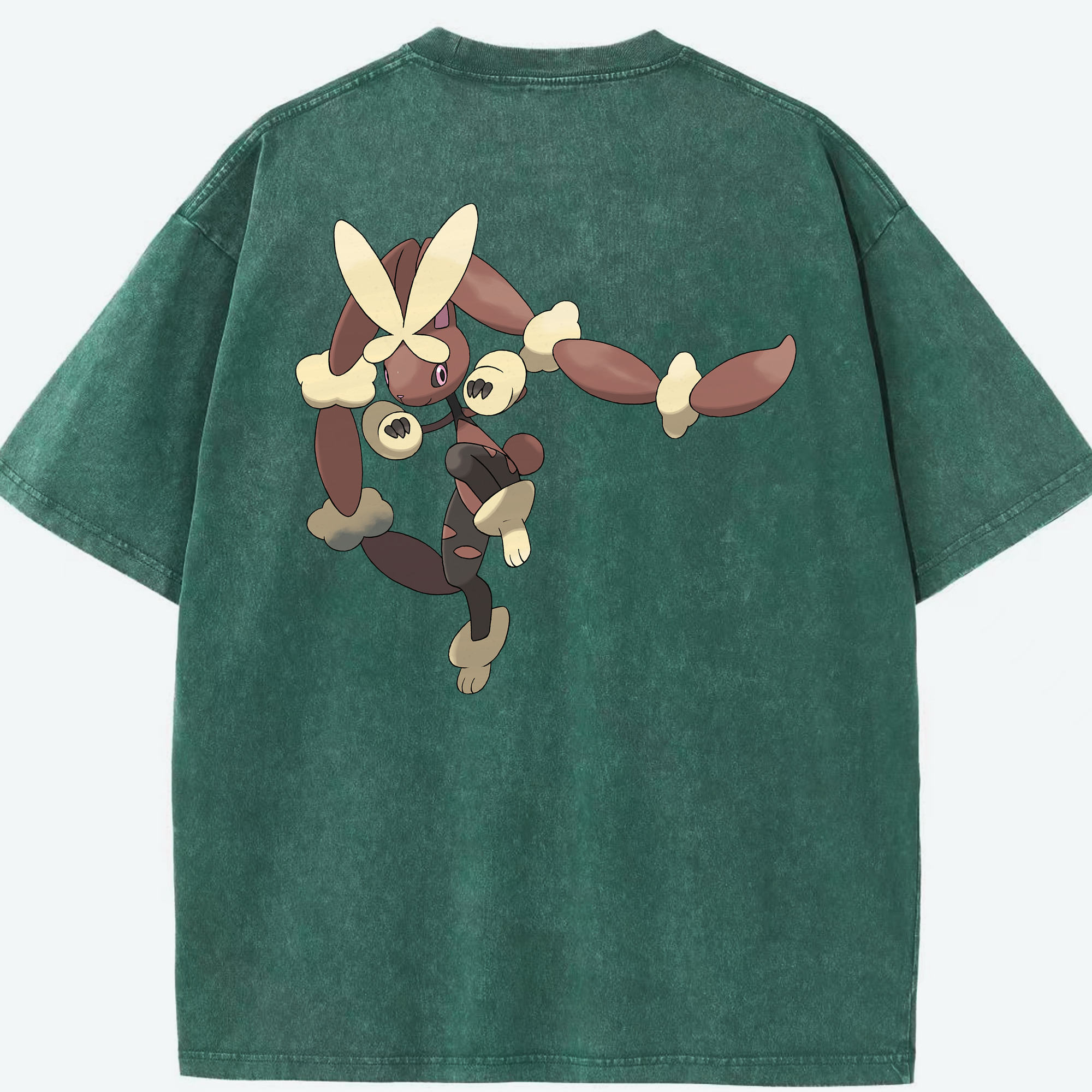 （画像用） ポケットモンスター Pokémon 綿100% ヴィンテージ風 半袖Tシャツ（背面プリント）